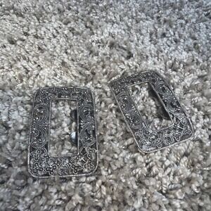 Vintage Shoe Clips metal see photos